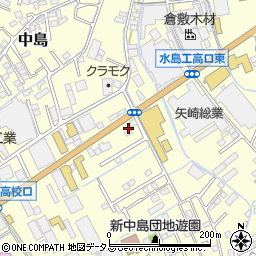 岡山県倉敷市中島1408周辺の地図
