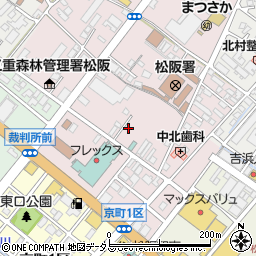 三重県松阪市中央町318-13周辺の地図