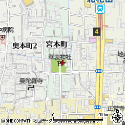 華表神社周辺の地図