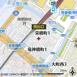 焼肉ホルモン おときち 堺駅南口周辺の地図