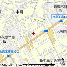 岡山県倉敷市中島1405周辺の地図