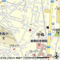 岡山県倉敷市中島763周辺の地図