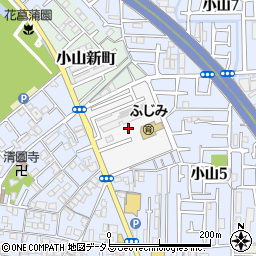 大阪府藤井寺市小山藤美町周辺の地図