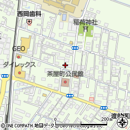 岡山県倉敷市茶屋町1640-1周辺の地図