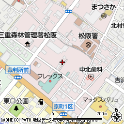 三重県松阪市中央町318周辺の地図