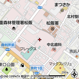 三重県松阪市中央町318-5周辺の地図