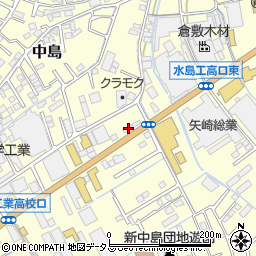 岡山県倉敷市中島1407周辺の地図