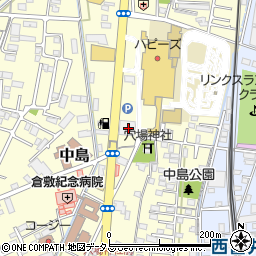 岡山県倉敷市中島824周辺の地図