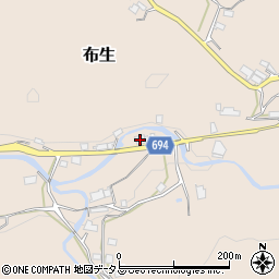三重県名張市布生1115-5周辺の地図