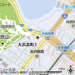 ローソン堺大浜店周辺の地図