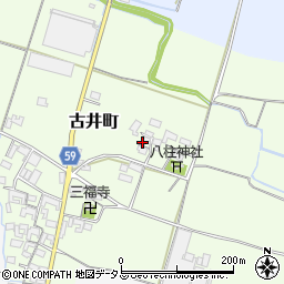 三重県松阪市古井町周辺の地図