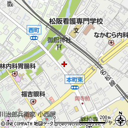 三重県松阪市本町2310周辺の地図