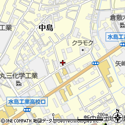 岡山県倉敷市中島1224周辺の地図