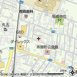 岡山県倉敷市茶屋町1636-1周辺の地図