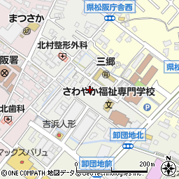 三重県松阪市若葉町周辺の地図