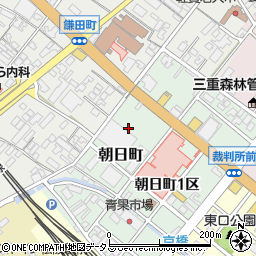 三重県松阪市朝日町周辺の地図