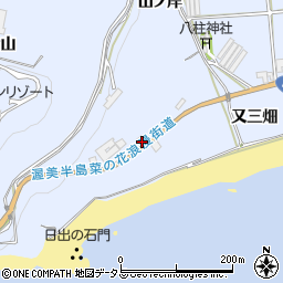 愛知県田原市日出町骨山周辺の地図