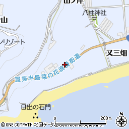 愛知県田原市日出町（骨山）周辺の地図