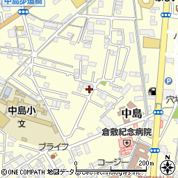 岡山県倉敷市中島754周辺の地図