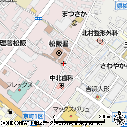 三重県松阪市中央町349-1周辺の地図