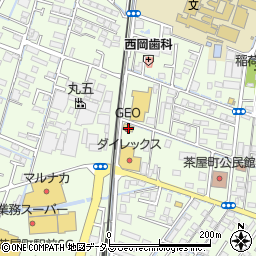 岡山県倉敷市茶屋町1621周辺の地図