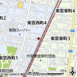 近畿義肢製作所　大阪出張所周辺の地図