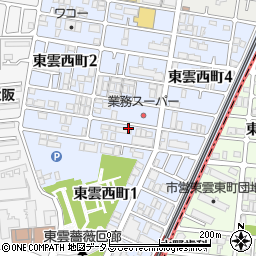 大阪府堺市堺区東雲西町周辺の地図