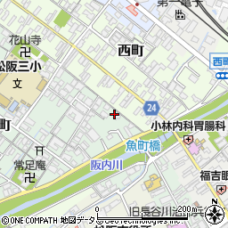 三重県松阪市西之庄町242-2周辺の地図