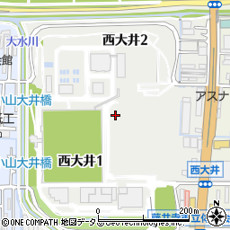 大阪府藤井寺市西大井周辺の地図