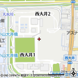 大阪府藤井寺市西大井周辺の地図