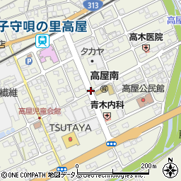 子守唄の里高屋駅周辺の地図