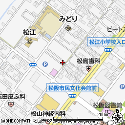 三重県松阪市川井町350-17周辺の地図