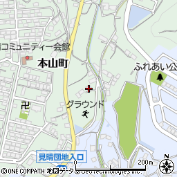 広島県府中市本山町187周辺の地図