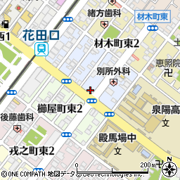 近畿産業信用組合堺支店周辺の地図