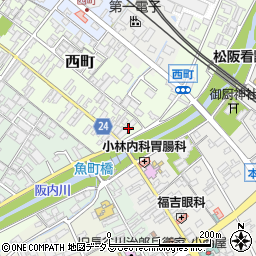 三重県松阪市西町2451周辺の地図