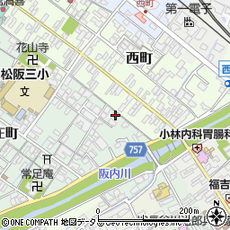 三重県松阪市西之庄町242-4周辺の地図