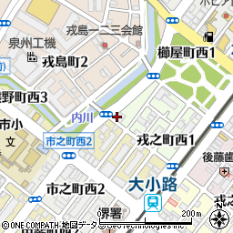 大阪府堺市堺区戎之町西2丁2-5周辺の地図