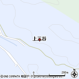 三重県名張市上三谷周辺の地図