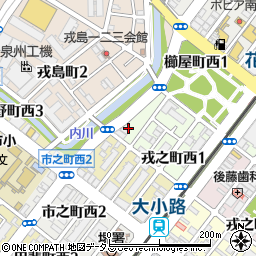 大阪府堺市堺区戎之町西2丁2-7周辺の地図