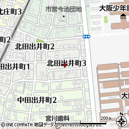 大阪府堺市堺区北田出井町3丁2周辺の地図