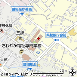 松阪庁舎食堂周辺の地図
