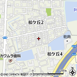 大阪府松原市松ケ丘周辺の地図