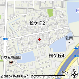 大阪府松原市松ケ丘周辺の地図