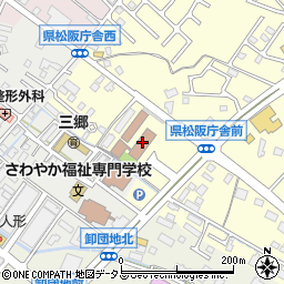 三重県松阪庁舎　松阪建設事務所用地調整室用地課周辺の地図