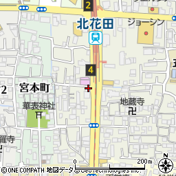 ミニミニ　ＦＣ・北花田周辺の地図