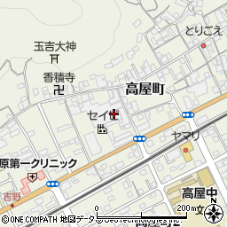 岡山県井原市高屋町266周辺の地図