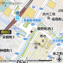 Ｔ．Ｏ．Ｐ．２４ｈ堺駅前１駐車場周辺の地図