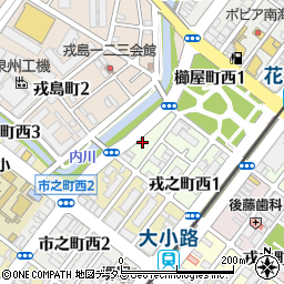 大阪府堺市堺区戎之町西2丁2-9周辺の地図