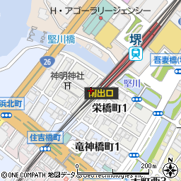 焼肉と韓国料理のお店 KAL ‐カル‐ 南海本線 堺駅南口店周辺の地図