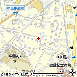 岡山県倉敷市中島752周辺の地図